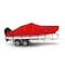 Eevelle Boat Cover BAY BOAT Rounded Bow, Center Console, Outboard Fits 21ft 6in L up to 96in W Red SFCCBR2196B-RED - alternate 1